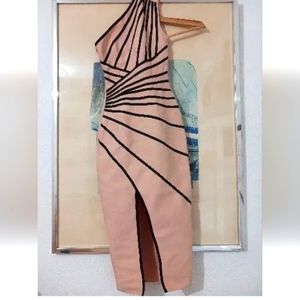 Bella Barnett bodycon pencil striped dress size XS